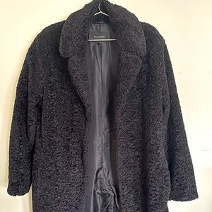 Black Teddy Bear/Sherpa coat XL